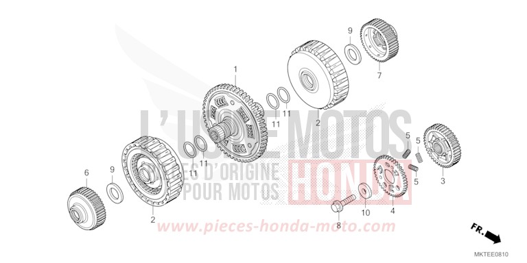 CLUTCH for X-ADV 750 PEARL GLARE WHITE (NHB53) from 2026